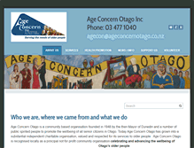 Tablet Screenshot of ageconcernotago.com